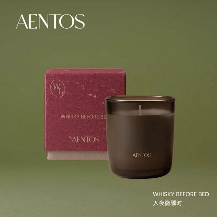 AENTOS野境之途蜡烛 入夜微醺时 皮革/木质 200 克