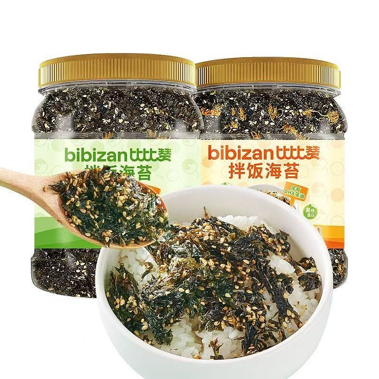 比比赞肉松味芝麻海苔碎寿司饭团紫菜拌饭料250g 250 克