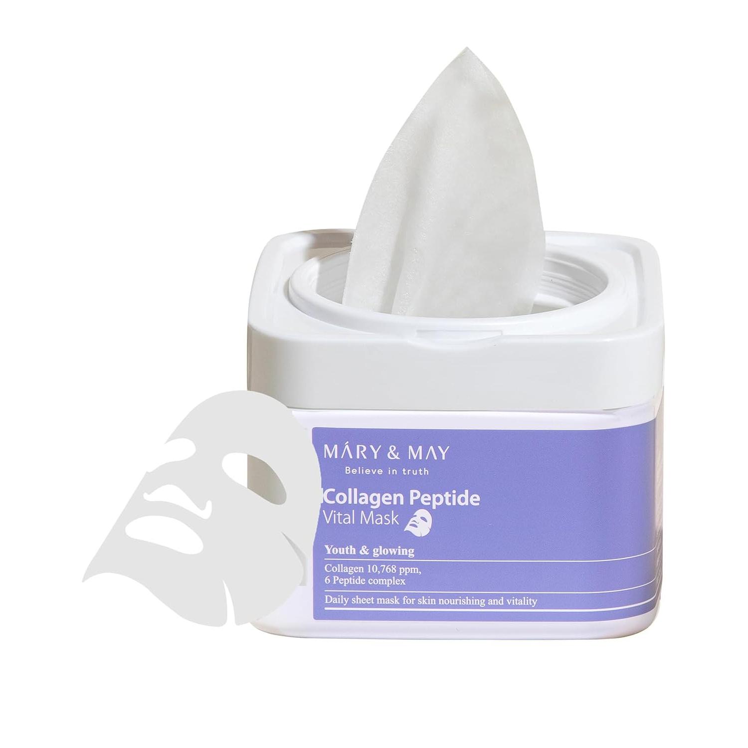 Mary & May Collagen Peptide Vital Mask 1 each