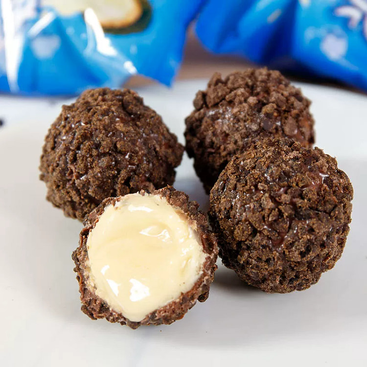 Popping cookies, small balls, sandwich biscuits, snacks 5g*50 packs