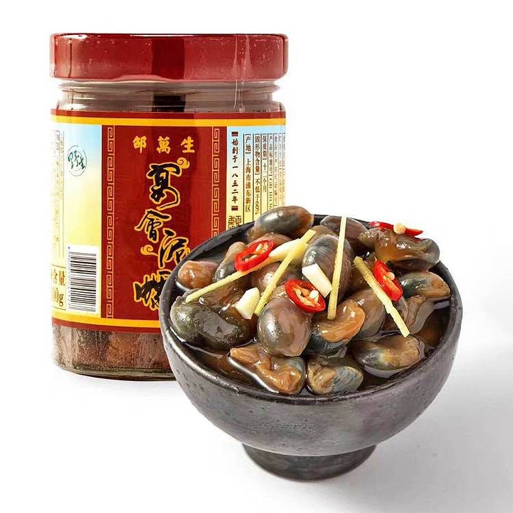 上海邵万生黄泥螺醉泥螺鲜活即食生腌罐装300g*1 1 瓶