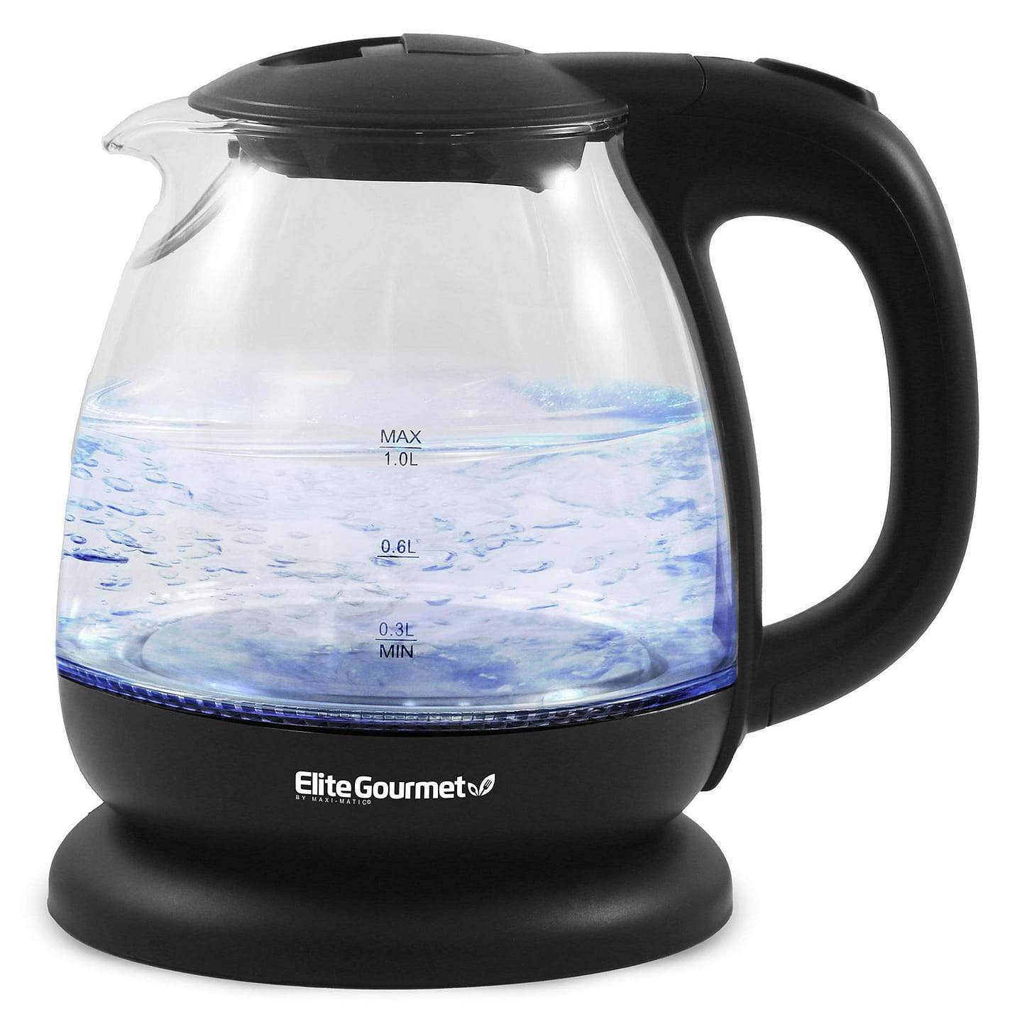 1100W 1L玻璃电热水壶 快速烧水泡茶烧水壶 1 份