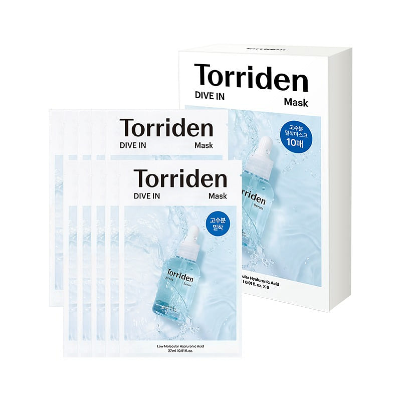Torriden mask hyaluronic acid serum 10pcs 10 count