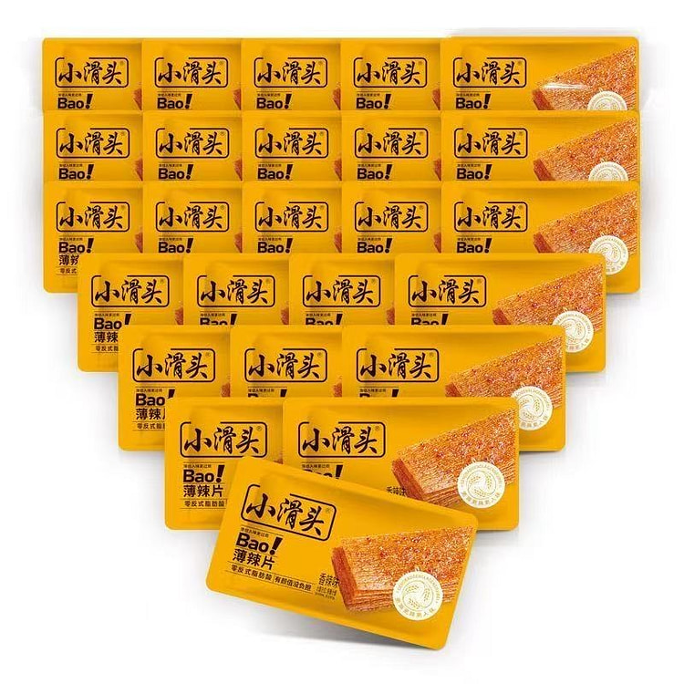 小滑头辣条大辣片即食薄辣片香辣味15g*10