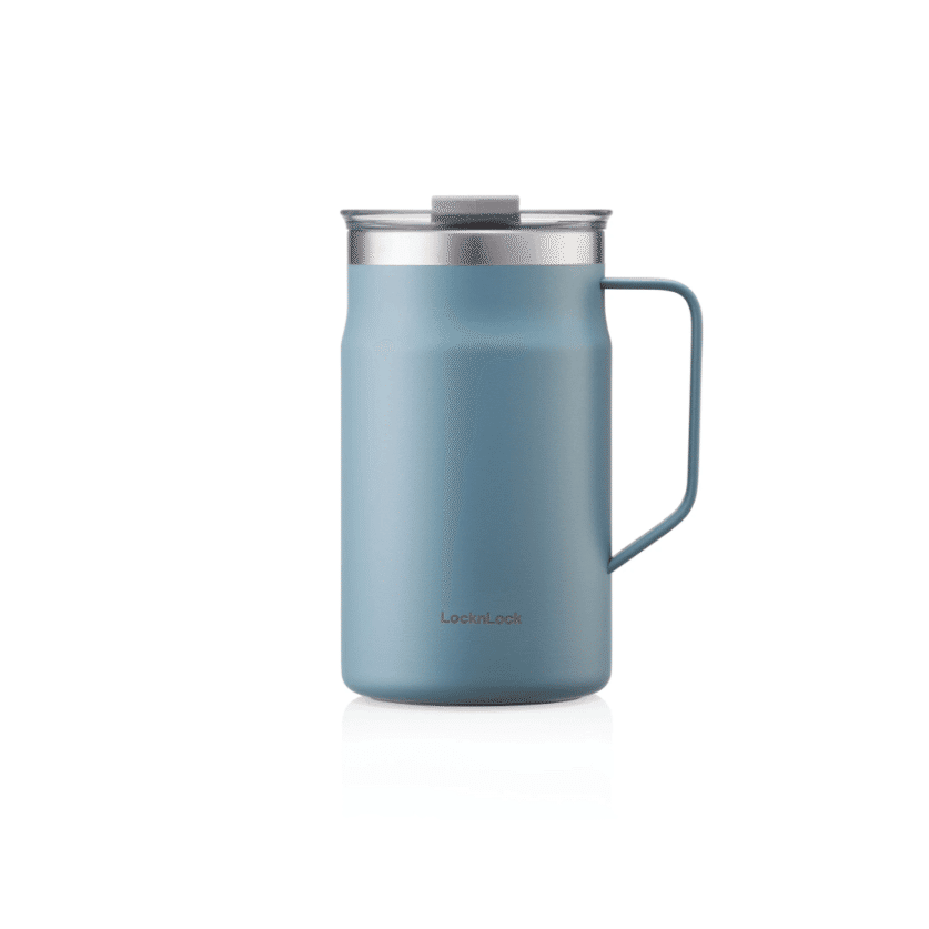 LOCK & LOCK Metro Mug Blue Perfect Travel Sized Mug for Everyday 20oz 1 count
