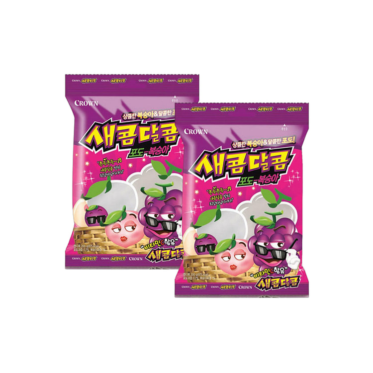 Crown 酸甜咀嚼糖 葡萄桃子