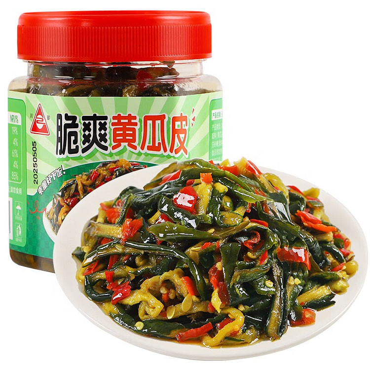 川珍 脆爽黄瓜皮 脆黄瓜皮香辣即食下饭菜咸菜榨菜