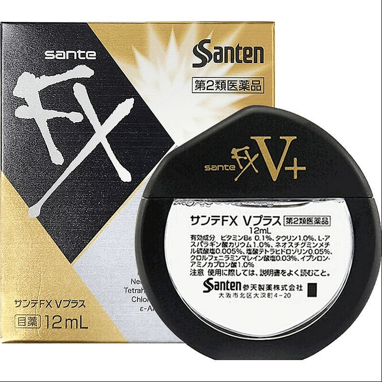 Santen FX V+ Eyedrops,Relieve Eye Fatigue 12 ml