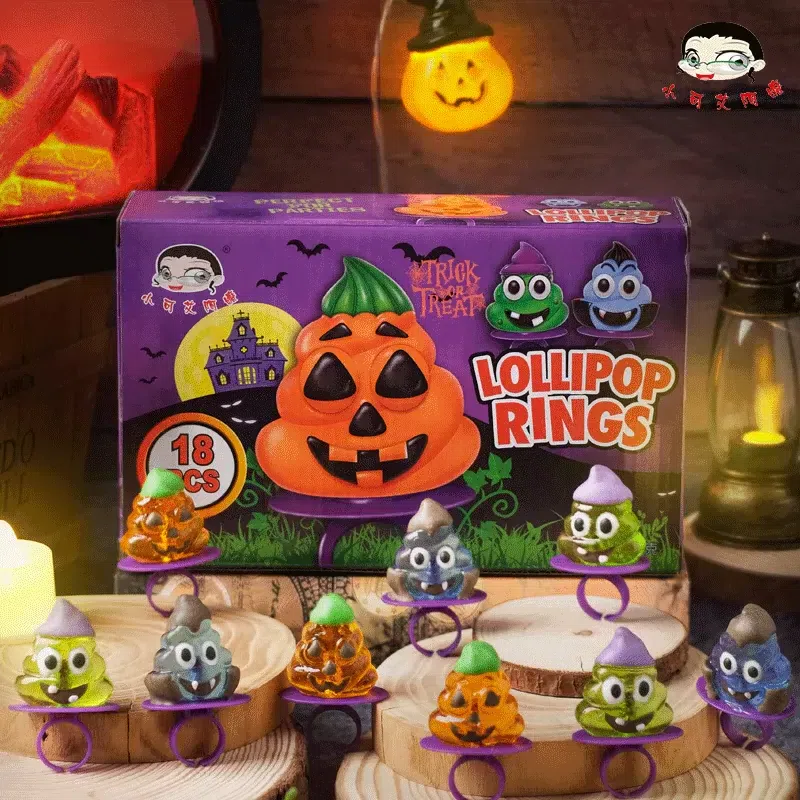 Xiao Ke Ai Grandma Halloween Ring Hard Candy 1 Box 1 box