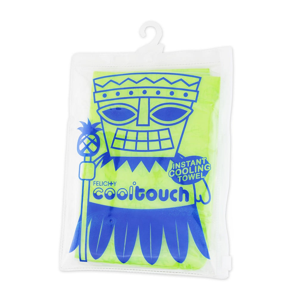 Cool Touch Instant Cooling Towel – Green Pineapple 1 each