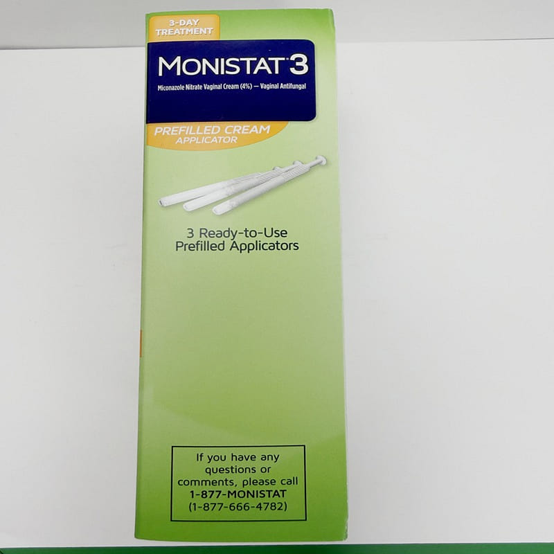 Monistat 3 Vaginal Antifungal Cream 4% 3-Day 1 box