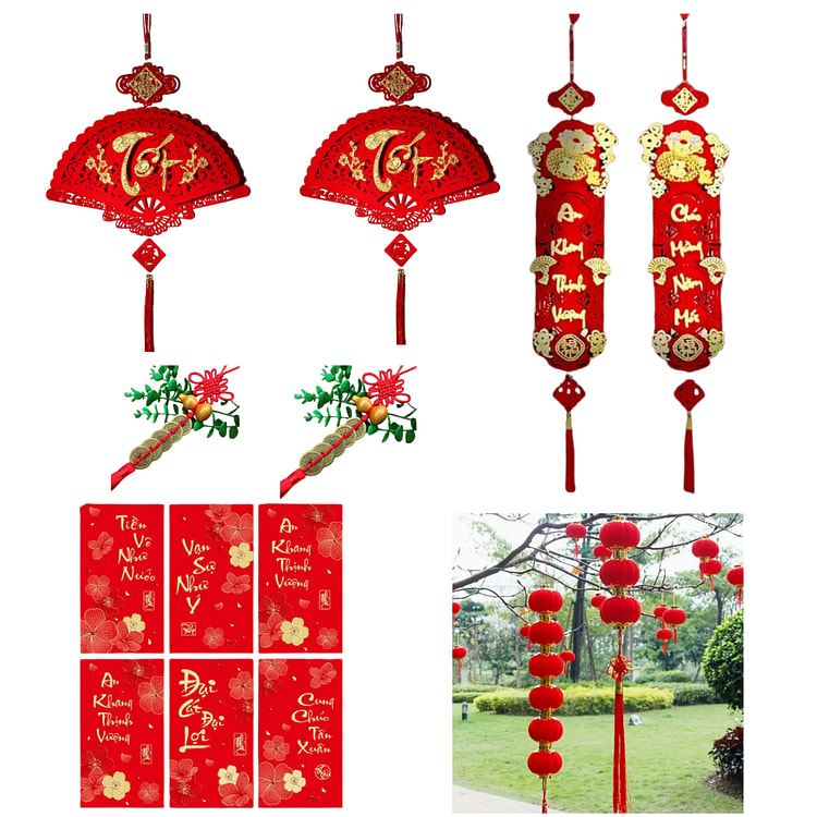 终极新年装饰套装 - 优雅地庆祝农历新年