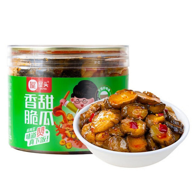 屋头香甜脆黄瓜 香辣油泼酸黄瓜 下饭菜酱腌菜 200 克