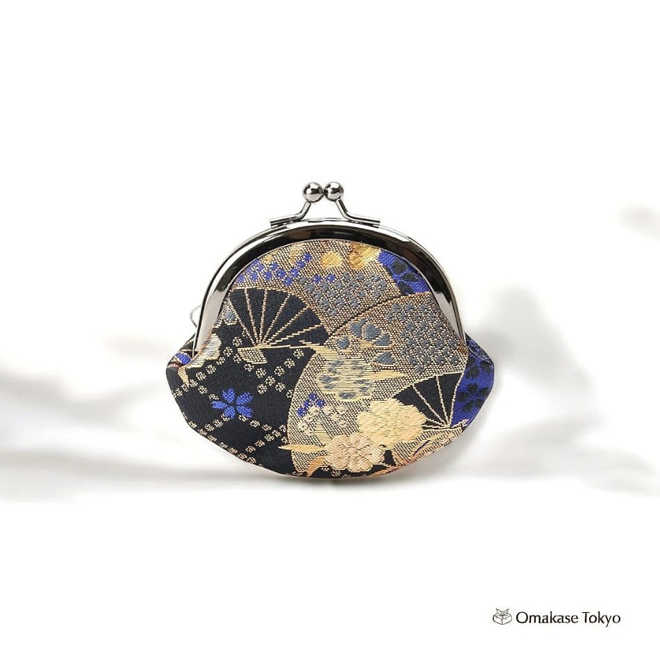 Kyoto Geibido Nishijin Weave Coin Purse Black 140 g