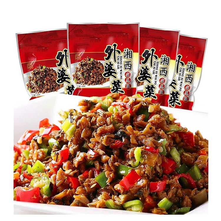 外婆菜雪菜咸菜湖南特产速食菜萝卜干农家下饭菜预制菜 128 克