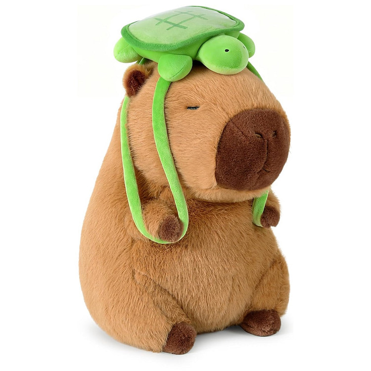 Cute Capybara Plush with Turtle Backpack 1 each