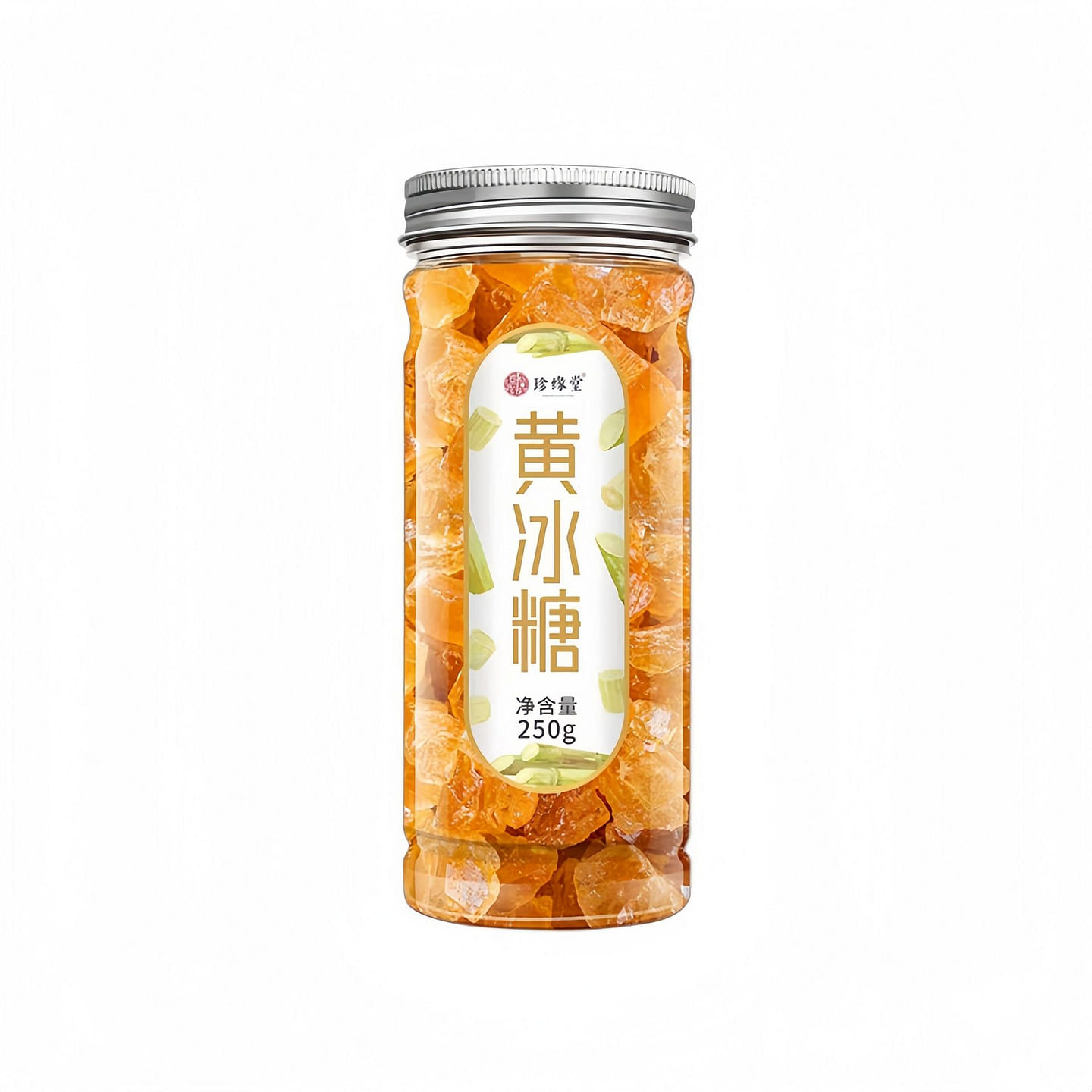 Yellow Rock Sugar Small Granules 250g * Jar 250 g