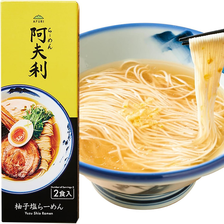 AFURI Ramen Noodles Yuzu Salt Citrus Peel 290g