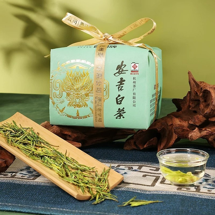 新茶上市西湖牌明前特级甄选安吉白茶叶100g纸包 100 克