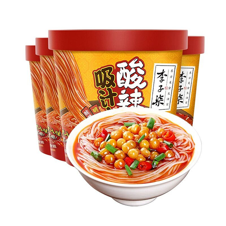 Liziqi hot and sour powder cup 103g*4 cups