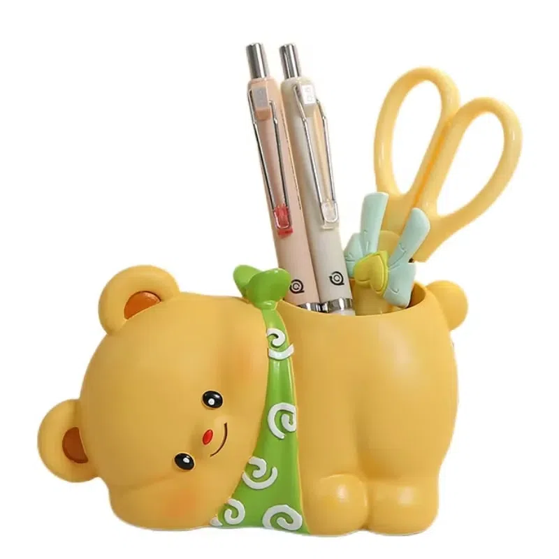 Butter Bear Desktop Decoration Cute Entrance Key Home -Prone Pen Holder 1Pc 1 count