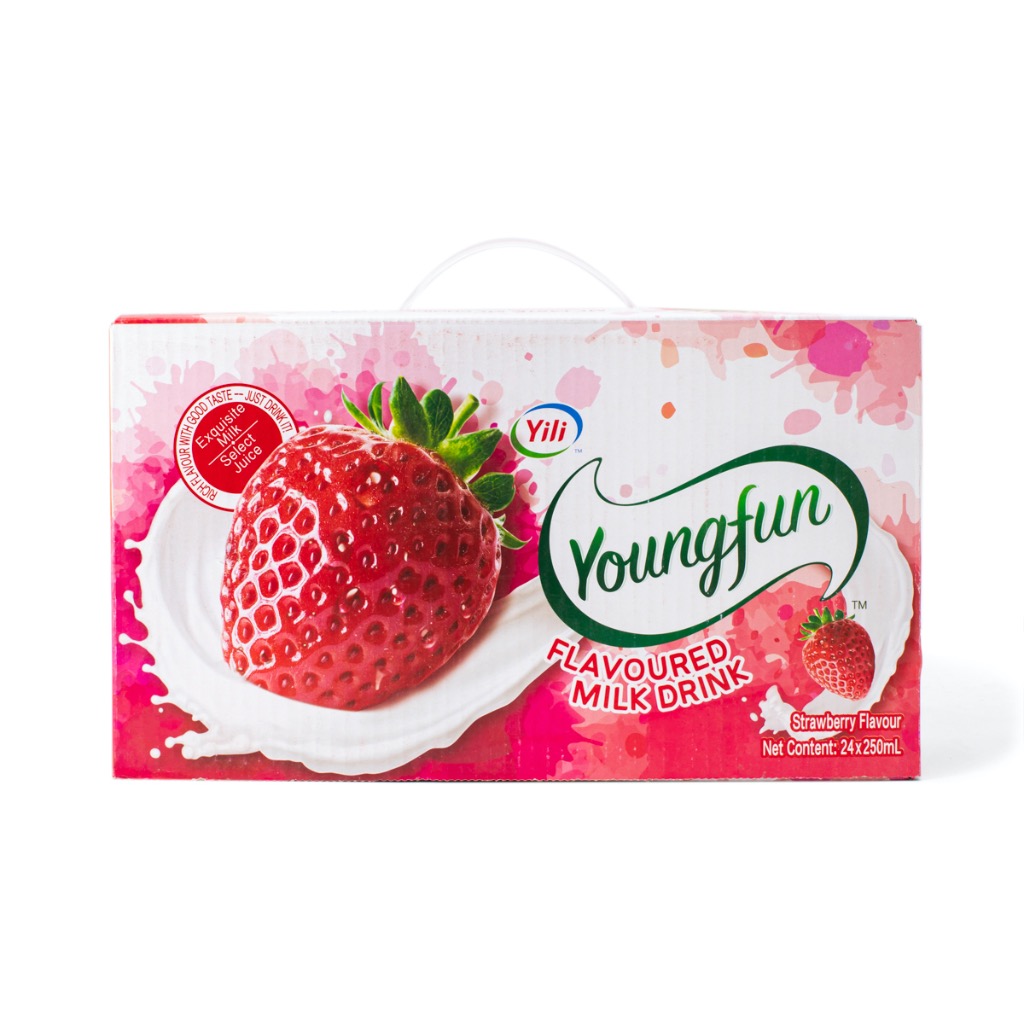Get Yili Youngfun Flavored Milk Drink Strawberry Flavor Delivered