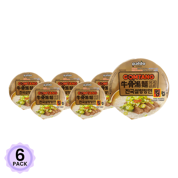 八道 牛骨汤面 3.7 盎司*6 包