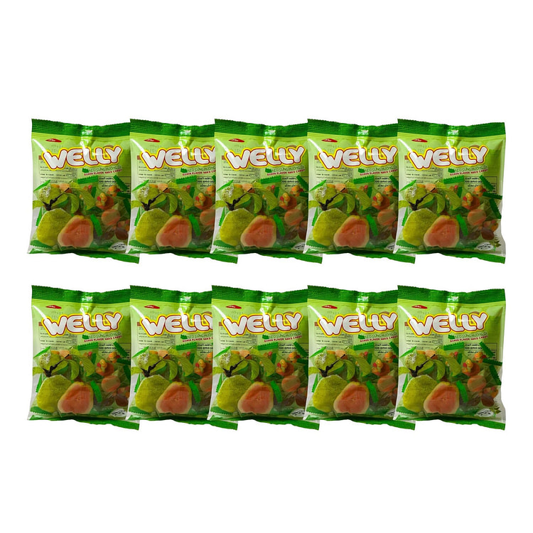 Welly Guava Flavor Hard Candy Keo Oi 70 g*10 pack