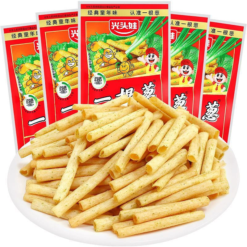 GuangTouWa Green Onion Snack 13g*4 52 g