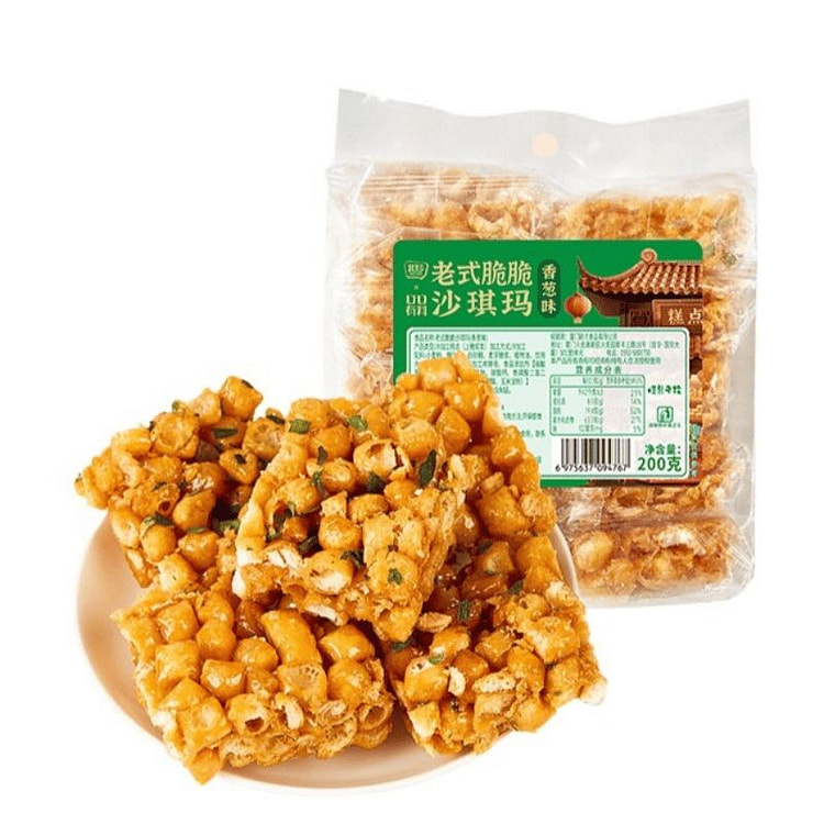 其妙 葱香浓郁香葱味脆硬沙琪玛 200g*1 200 克