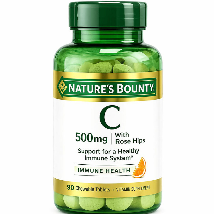 维生素C咀嚼片 500mg（含玫瑰果）90粒 1 瓶