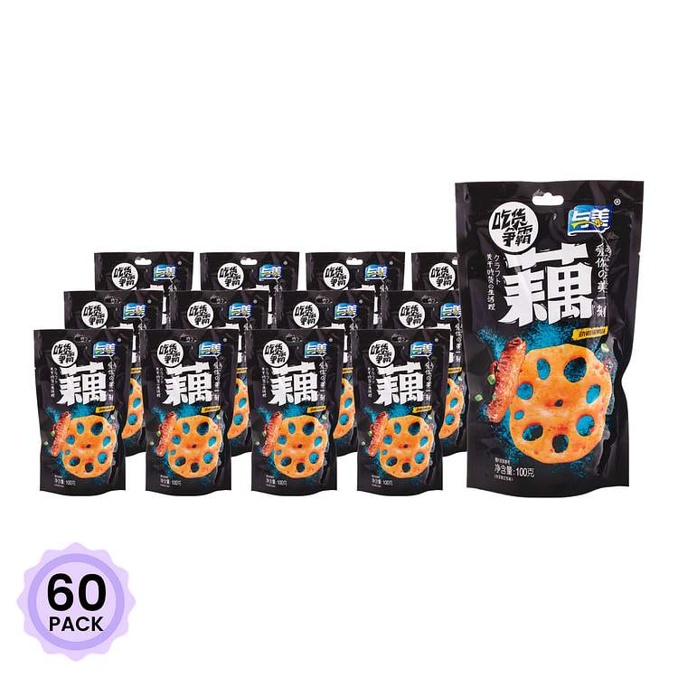 与美 吃货争霸 劲道黑鸭味藕 100 克*60 包