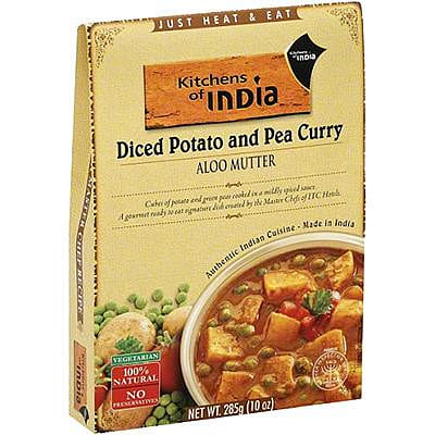 Kitchens of India Aloo Mutter - Diced Potato and Pea Curry (Ready-to-Eat), 10 oz box 10 oz