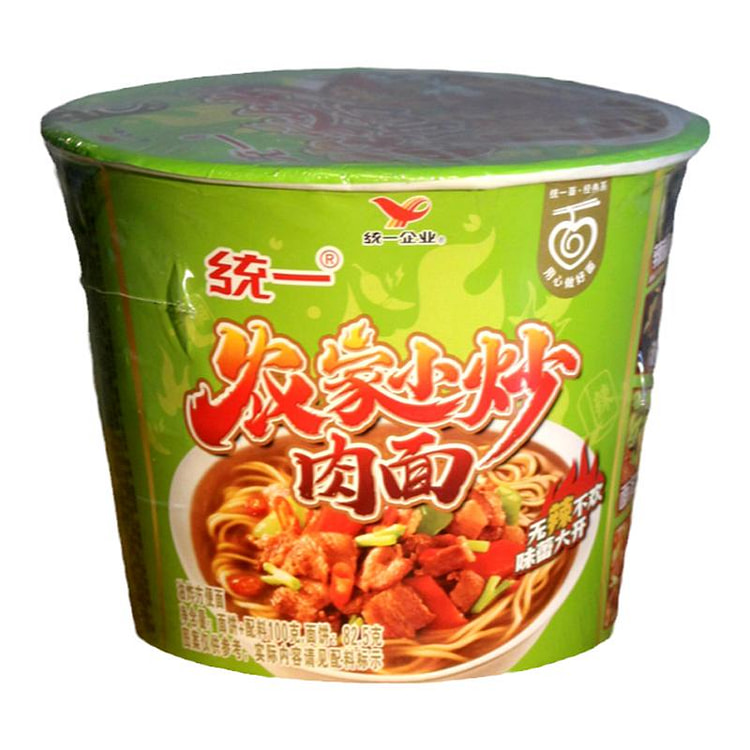 统一来一桶方便面农家小炒肉泡面速食面105克*4同