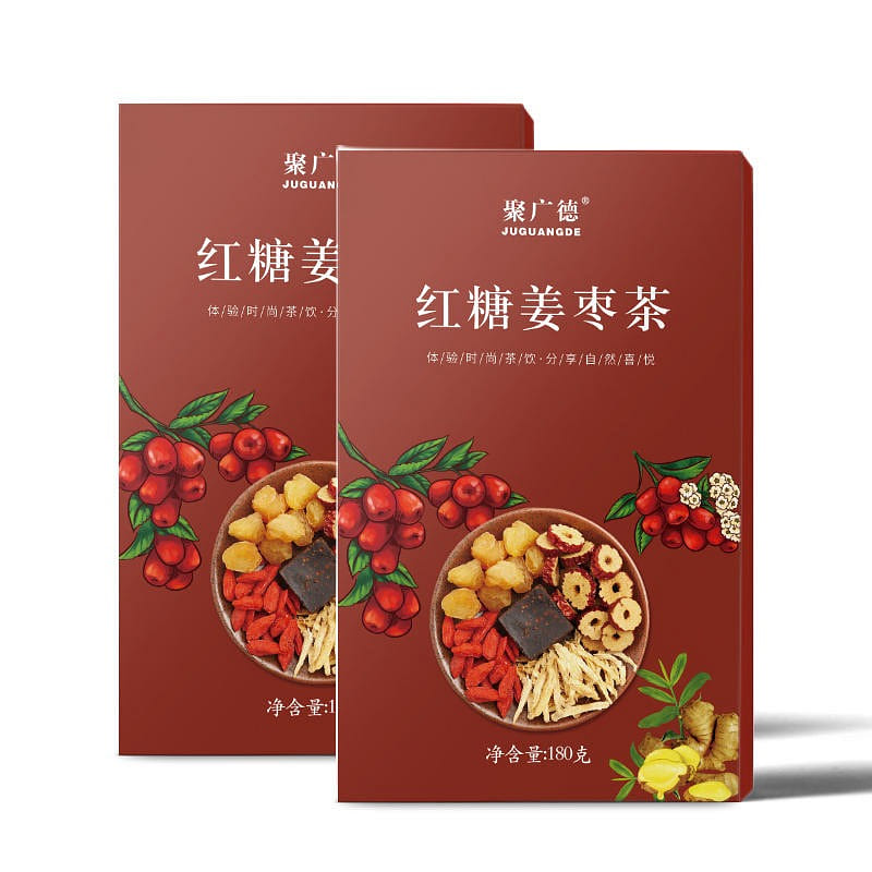 Juguangde brown sugar, ginger and jujube tea, good raw materials full cup to see 180 g