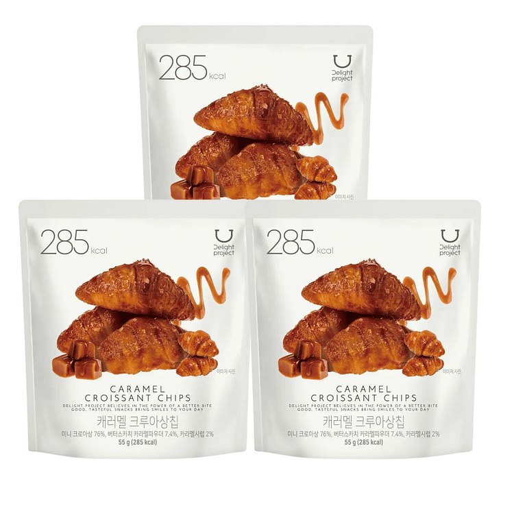 Delight Project Caramel Croissant Chips 55g 5 pack