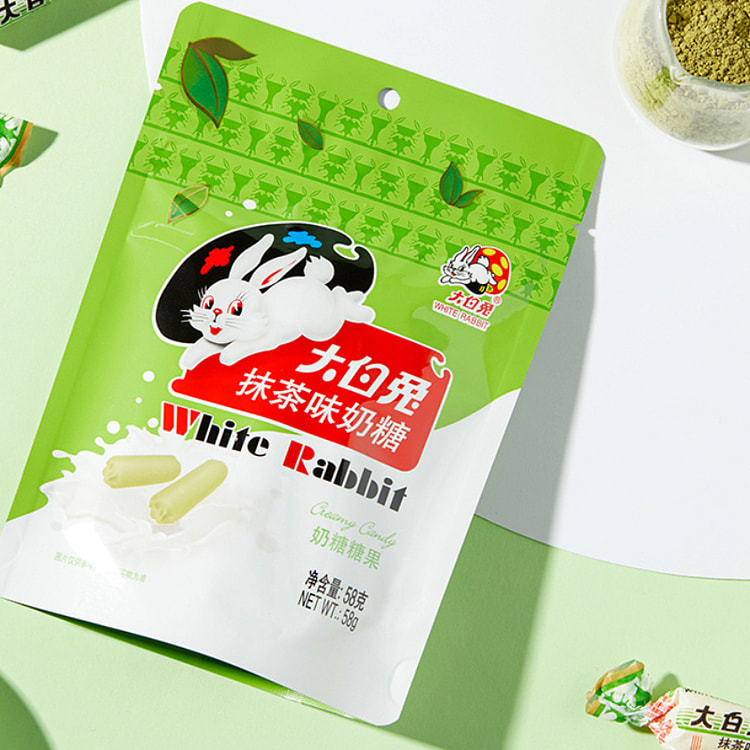 大白兔抹茶味奶糖58g*1包