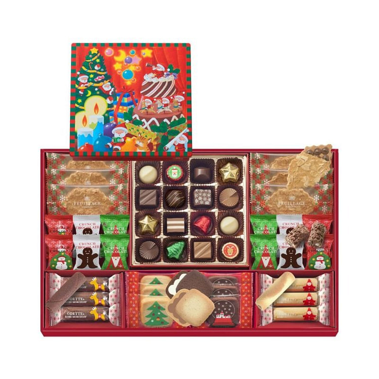 Japan MOROZOF Christmas CollectionChocolate & Cookie Gift Box 50pieces