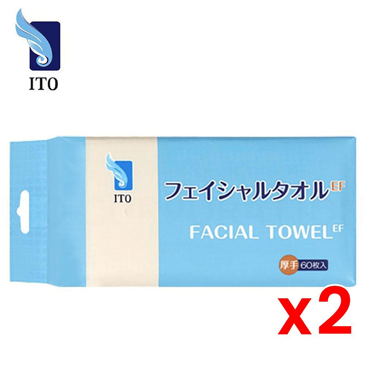 ITO Disposable Facial Towel EF 60 Sheetsx2 1 count