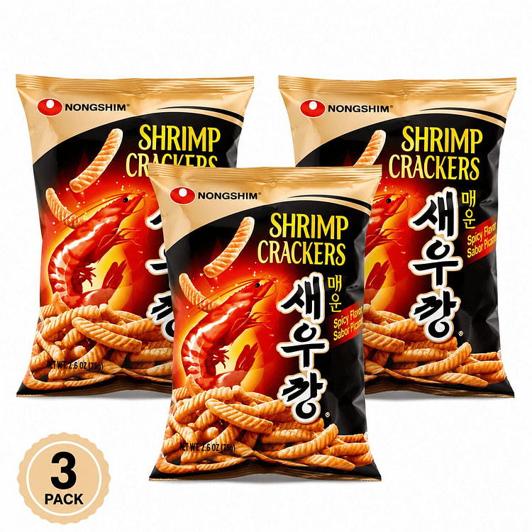 农心香辣虾片 3 片装 75 克