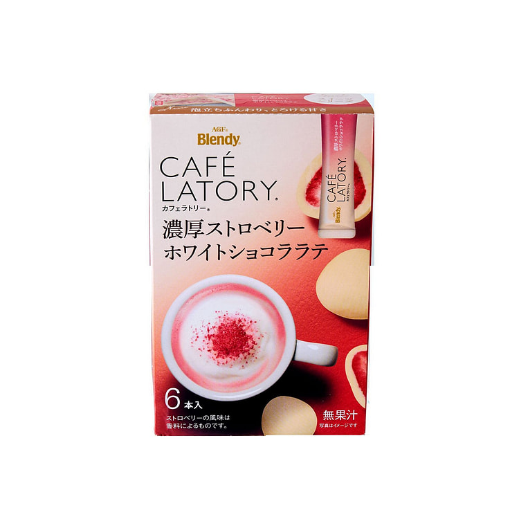 AGF Cafe Latory 草莓白巧克力拿铁