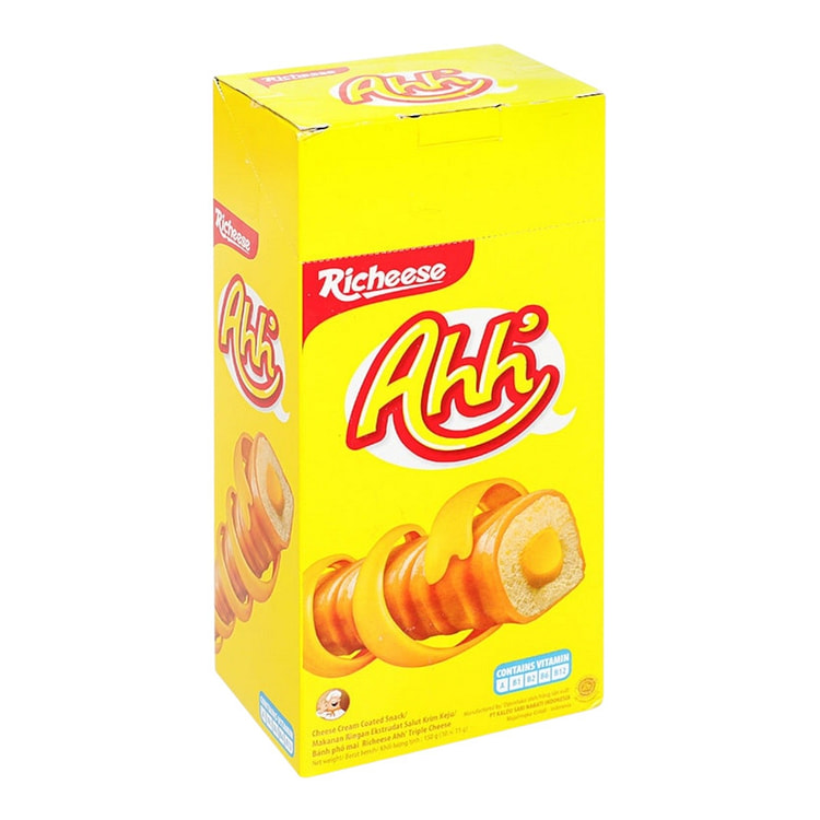 Nabati Ahh Richese – Bánh mềm nhân phô mai béo nhẹ, gói nhỏ tiện dụng