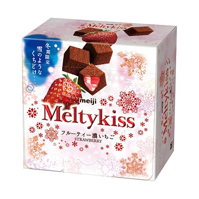 Meiji MeltyKiss 2024 Winter Limited Edition Chocolate (Strawberry Flavor) 5