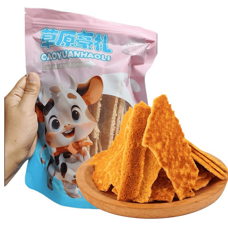 草原豪礼 内蒙古特产烤奶豆腐奶锅巴  1袋