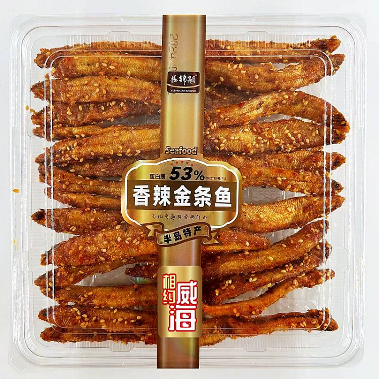 威海香辣金条鱼一盒160g
