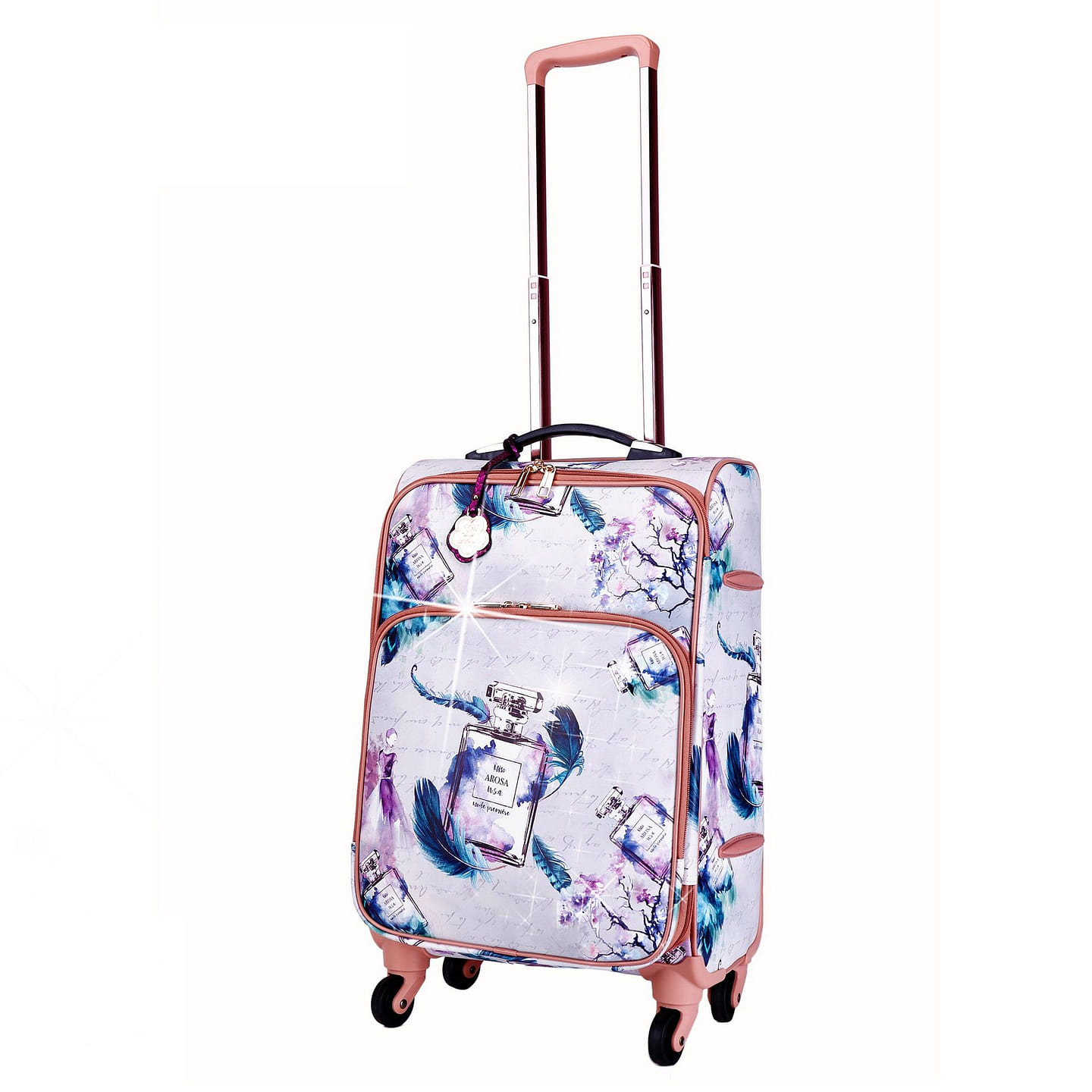 Fragrance Carry-On Travel Luggage Purple [BDL6999-PU] 1 each