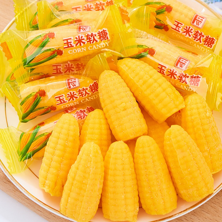 玉米软糖怀旧橡皮糖休闲小零食品