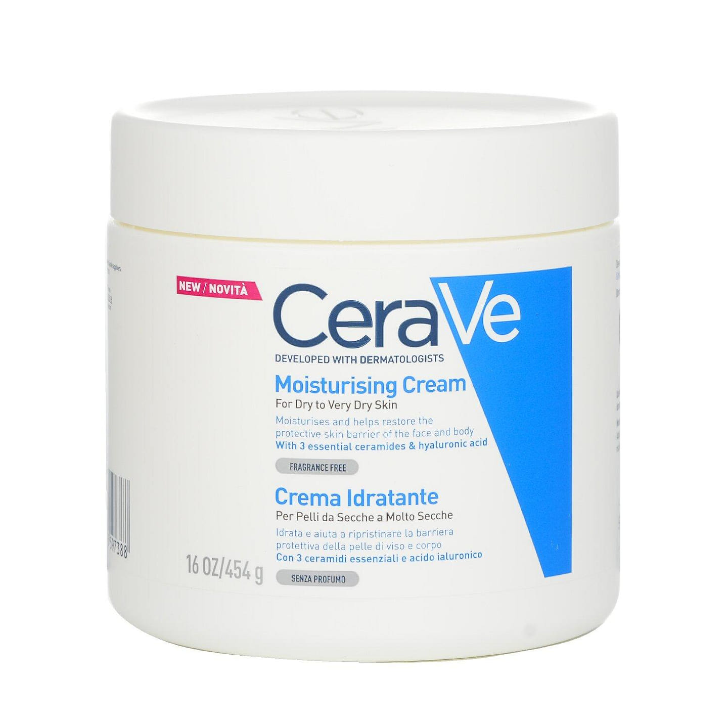 CeraVe Moisturising Cream For Dry to Very Dry Skin 454g/16oz 454 g