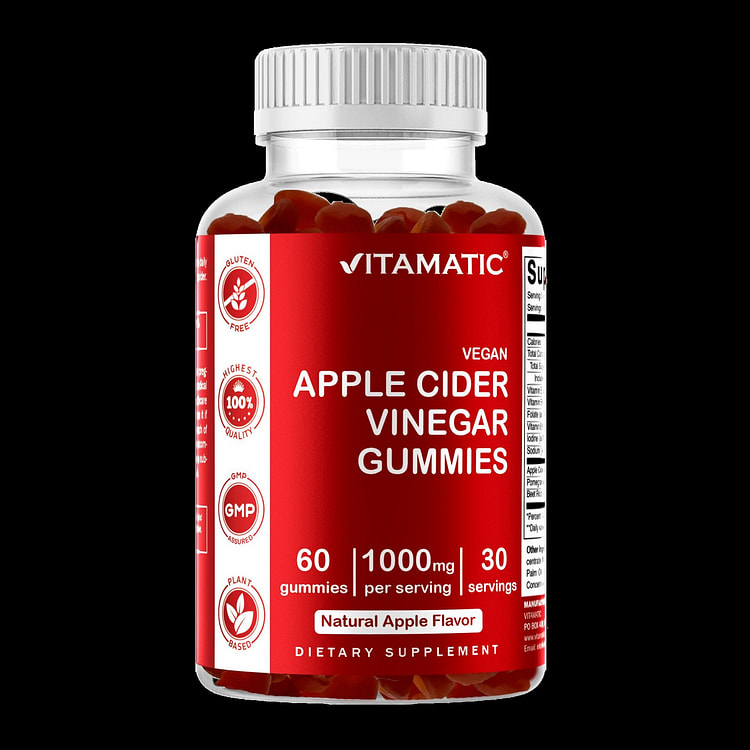 Apple Cider Vinegar 1000mg 60 Vegan Gummies