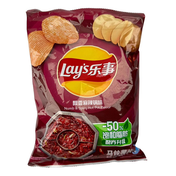 Lay's potato chips-Numb & Spicy Hot Pot flavor 70 g